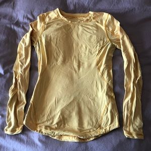 Lululemon yellow long sleeve shirt. Size 6.